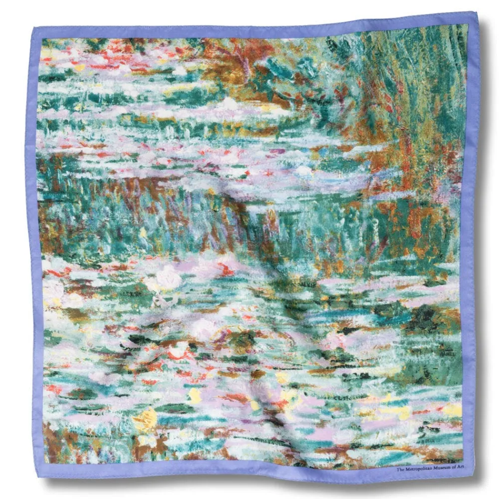 Scarves & Wraps^The Met Store Monet Bridge and Water Lilies Silk Neckerchief