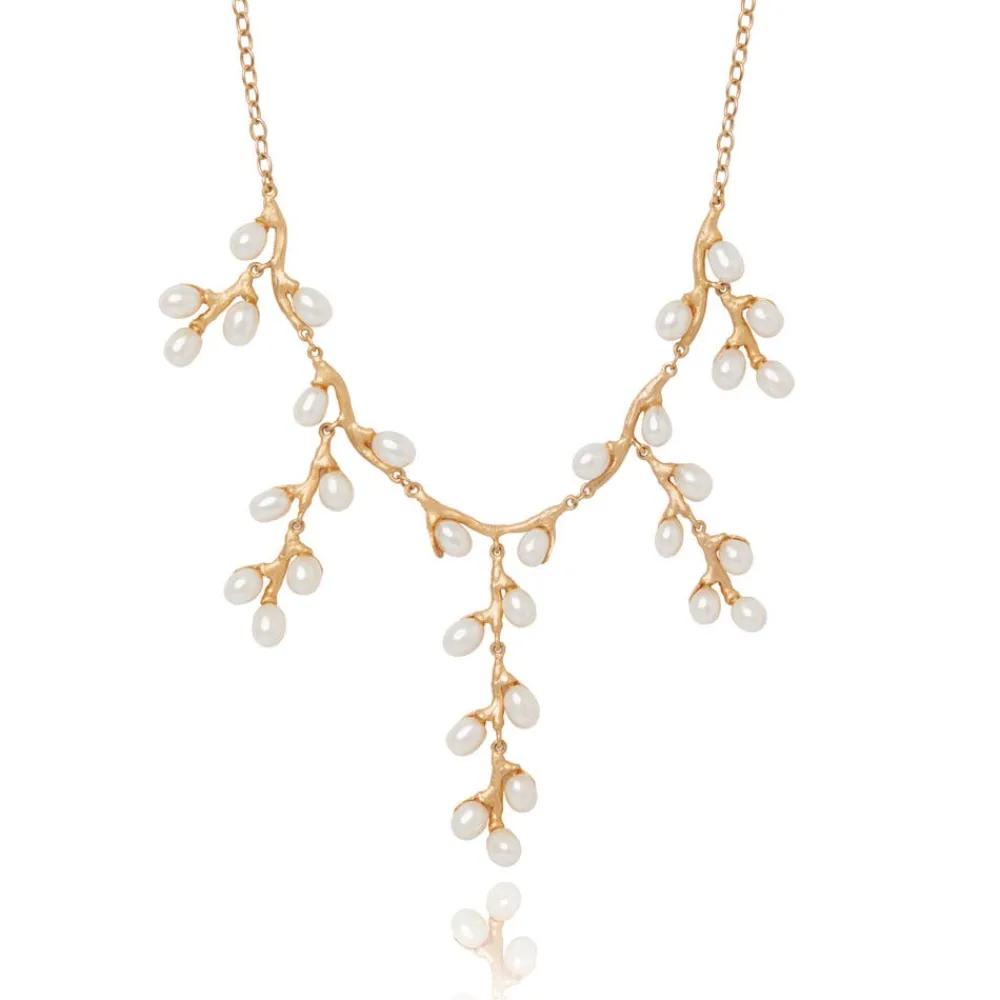 Necklaces^The Met Store Willow Catkins Pearl Bib Necklace