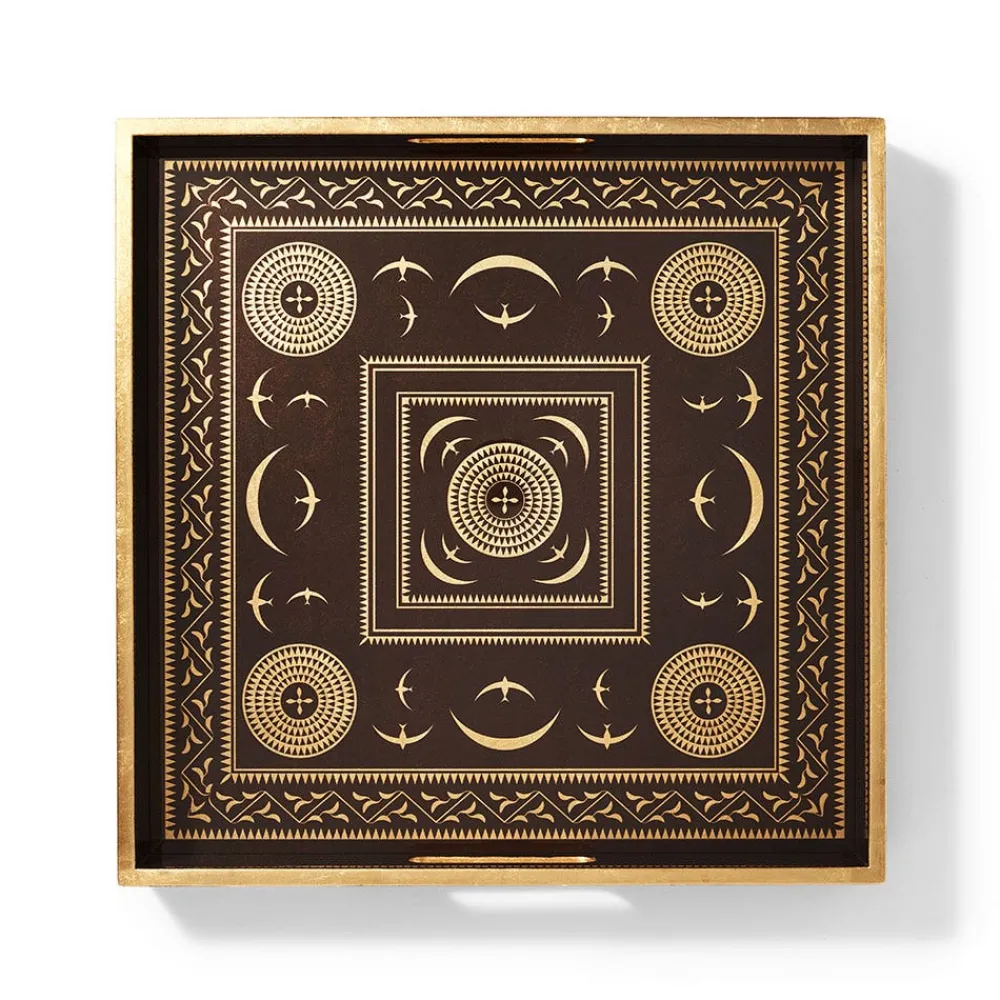Tableware|Decorative Accents^The Met Store Sumatran Symbols Lacquer Tray