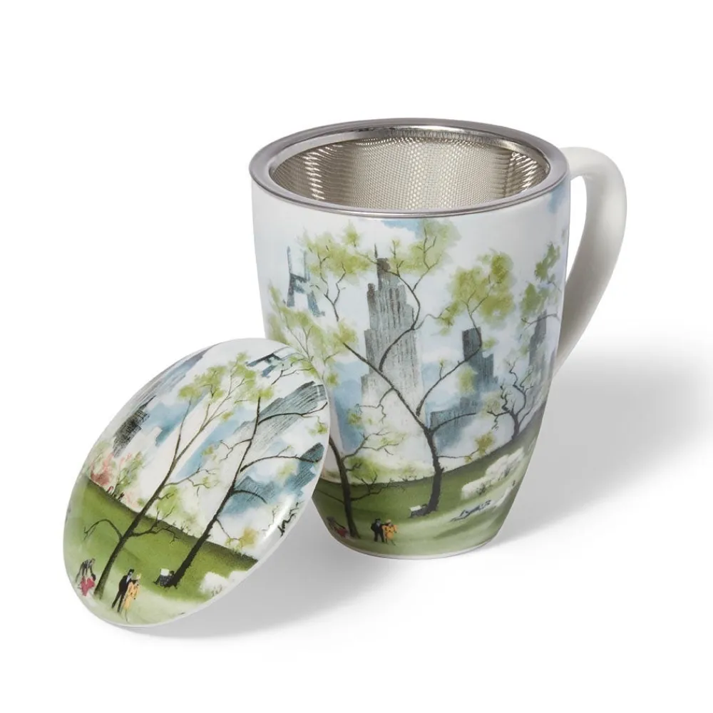 Tableware^The Met Store Dehn Spring in Central Park Covered Mug with Tea Infuser