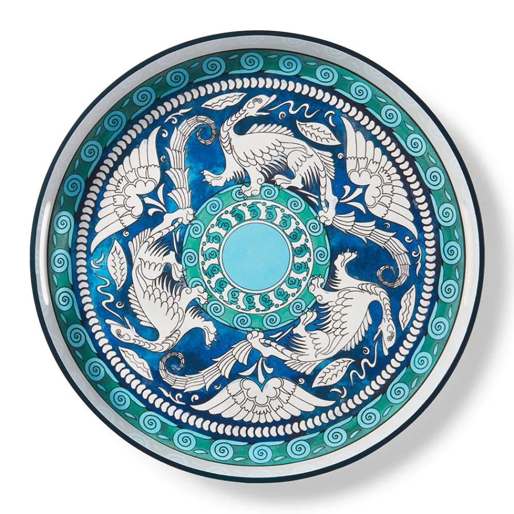 Tableware|Decorative Accents^The Met Store De Morgan Stylized Dragons Lacquer Tray