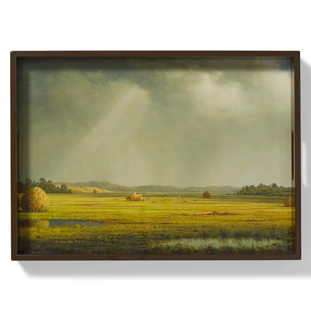 Tableware|Decorative Accents^The Met Store Sublime Landscapes Heade Newburyport Meadows Large Lacquer Tray