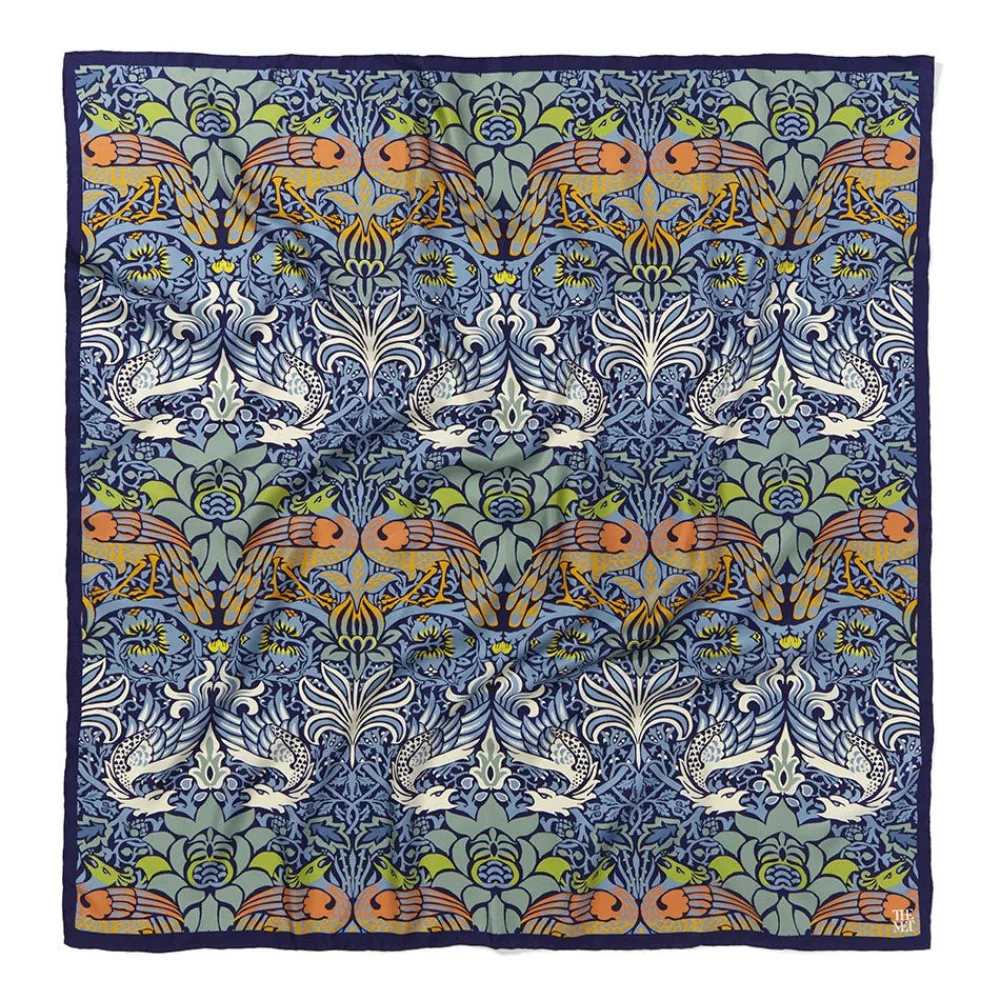 Scarves & Wraps^The Met Store William Morris Peacock and Dragon Square Silk Scarf