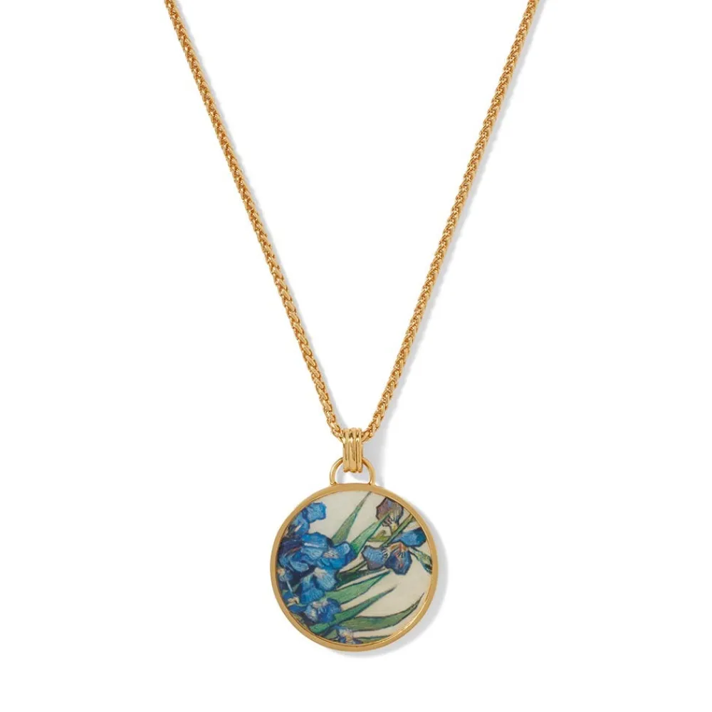 Necklaces^The Met Store Van Gogh Irises Enamel Pendant Necklace