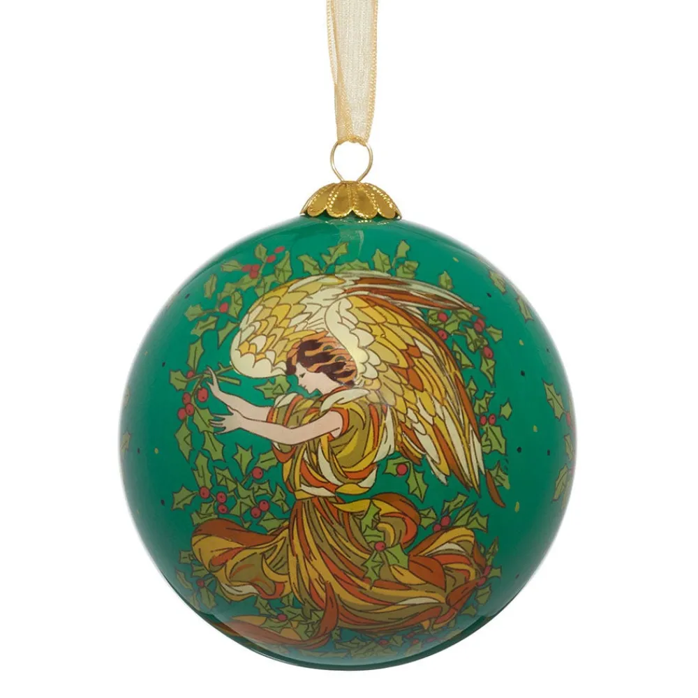 Ornaments^The Met Store Tait-Henson Angel of the Evergreens Hand-Painted Glass Ornament