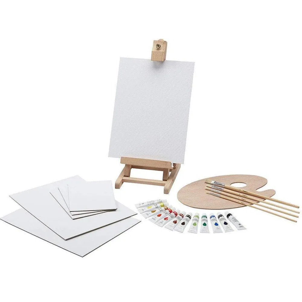 Art Supplies & Easels^The Met Store Acrylic Paint and Tabletop Easel Set