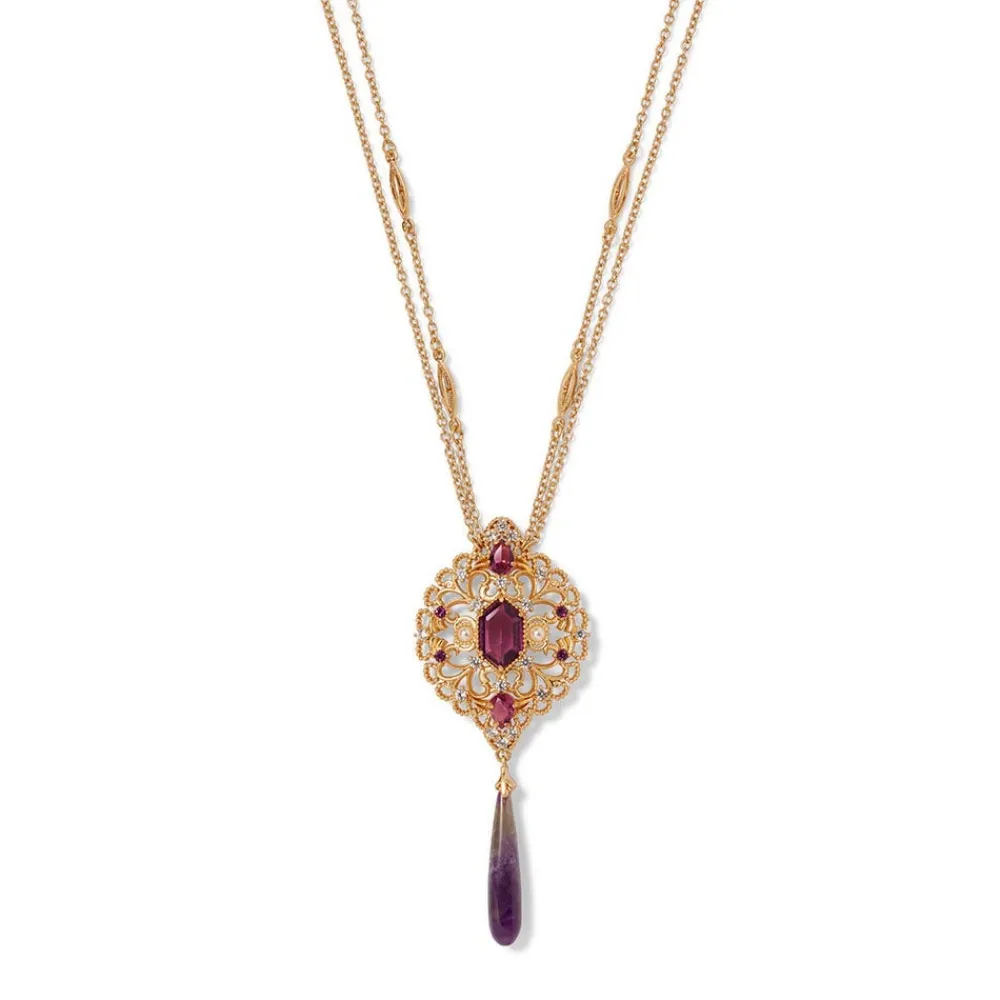 Necklaces^The Met Store Turkish Amethyst Long Pendant Necklace