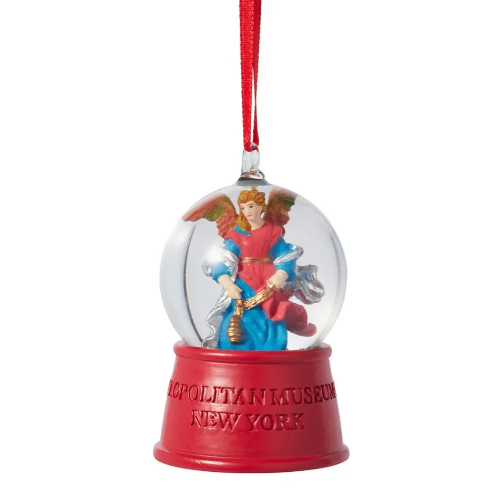 Ornaments^The Met Store Angel Tree Snow Globe Ornament