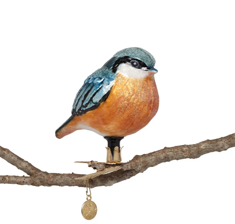Ornaments^The Met Store Nuthatch Handmade Glass Ornament
