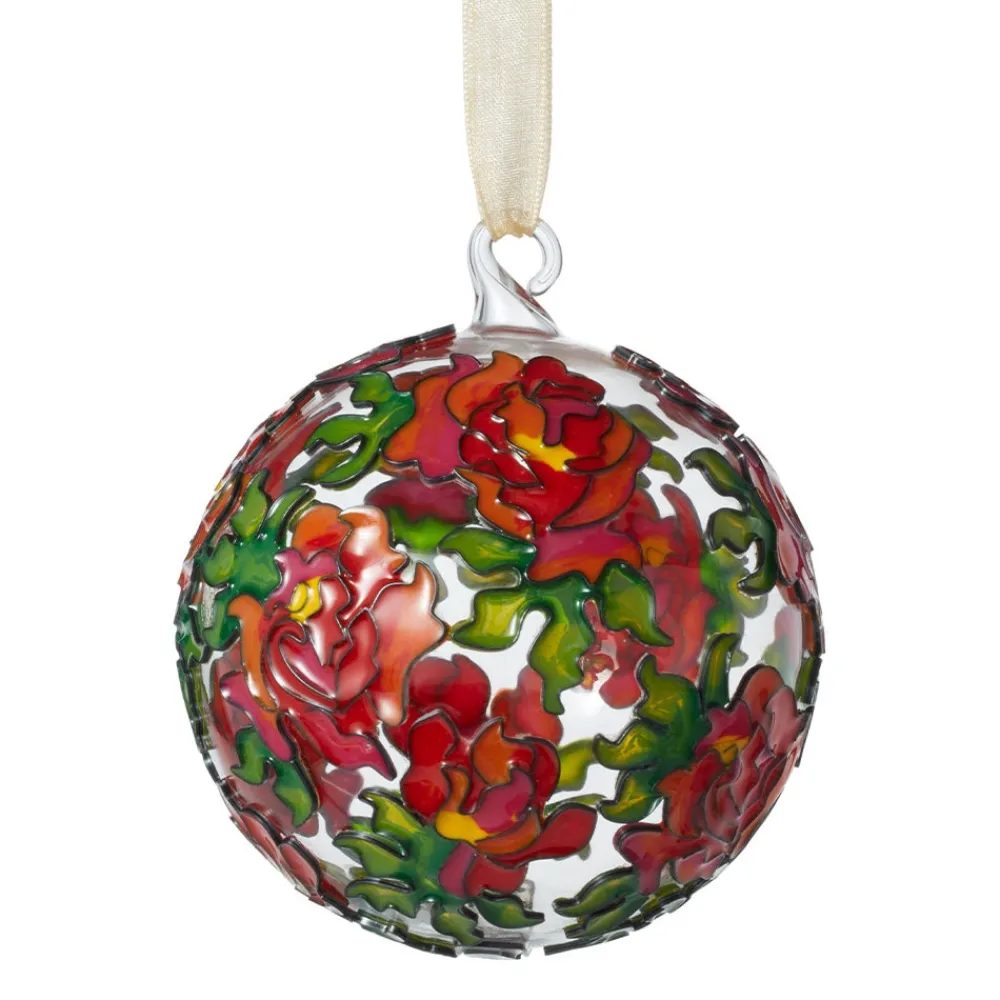 Ornaments^The Met Store Louis C. Tiffany Peonies Cloisonné Ornament