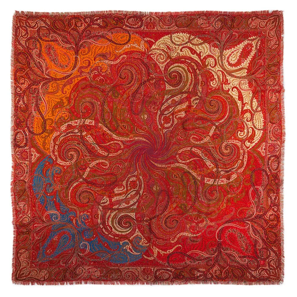 Scarves & Wraps^The Met Store Four Seasons Paisley Square Wool Scarf