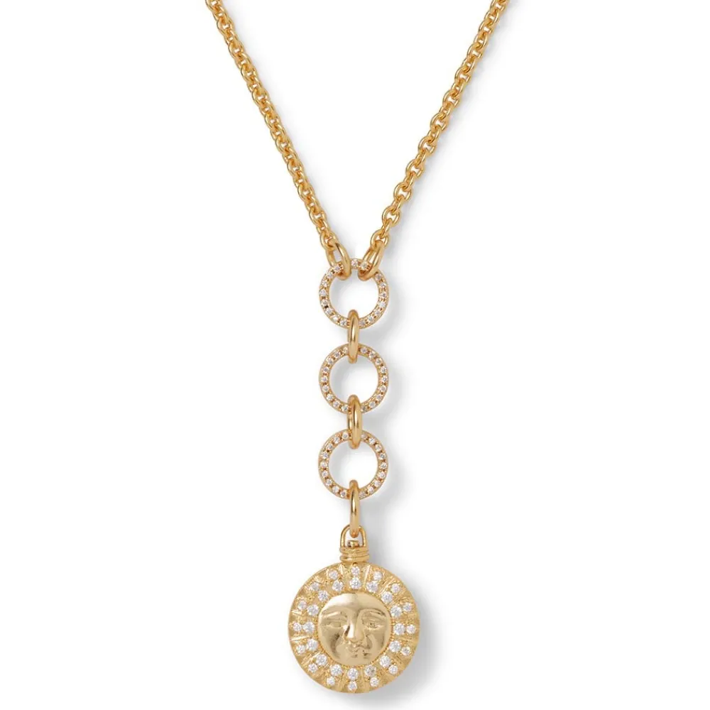 Necklaces^The Met Store Spanish Day and Night Reversible Lariat Pendant Necklace