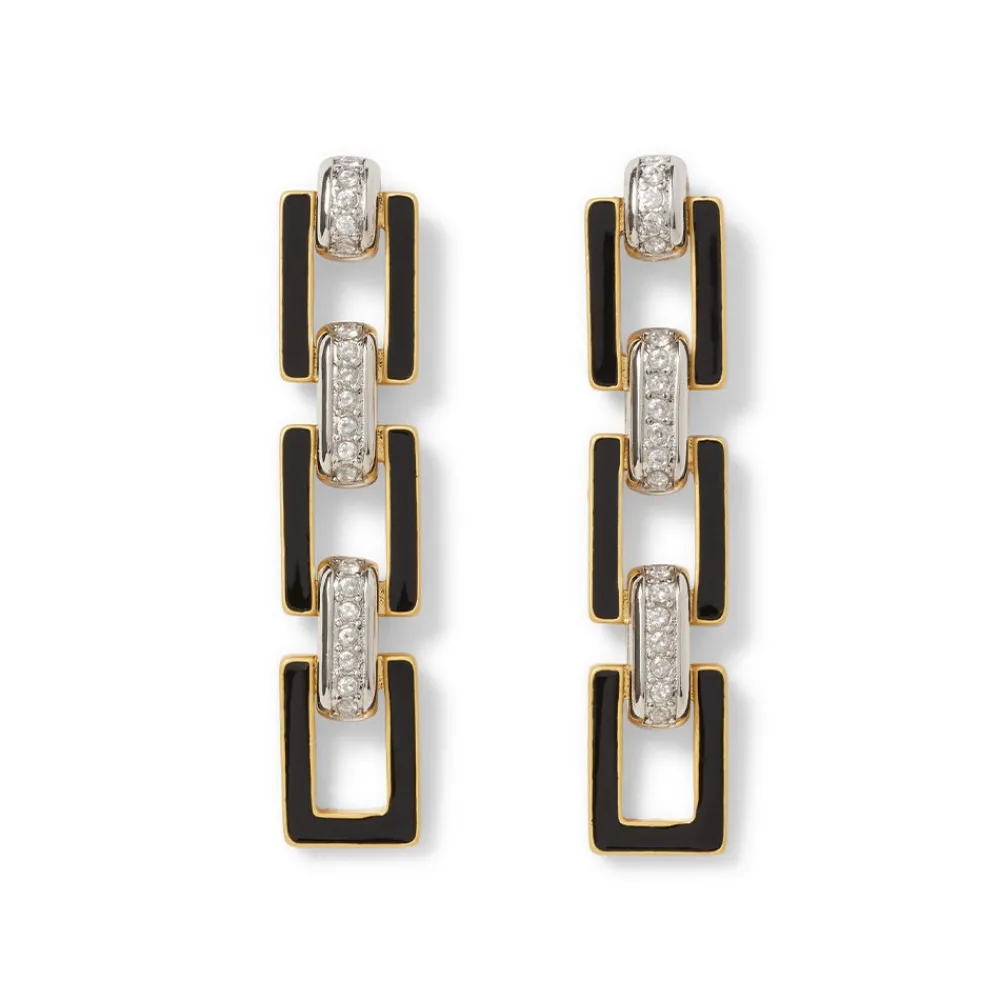 Earrings^The Met Store European Buckle Enamel Drop Earrings