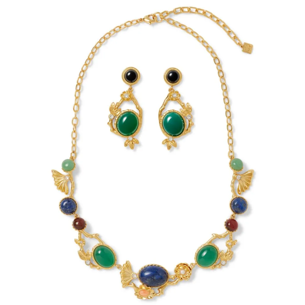 Jewelry Sets^The Met Store Japanese Imari Collar Necklace and Linear Drop Earrings Set