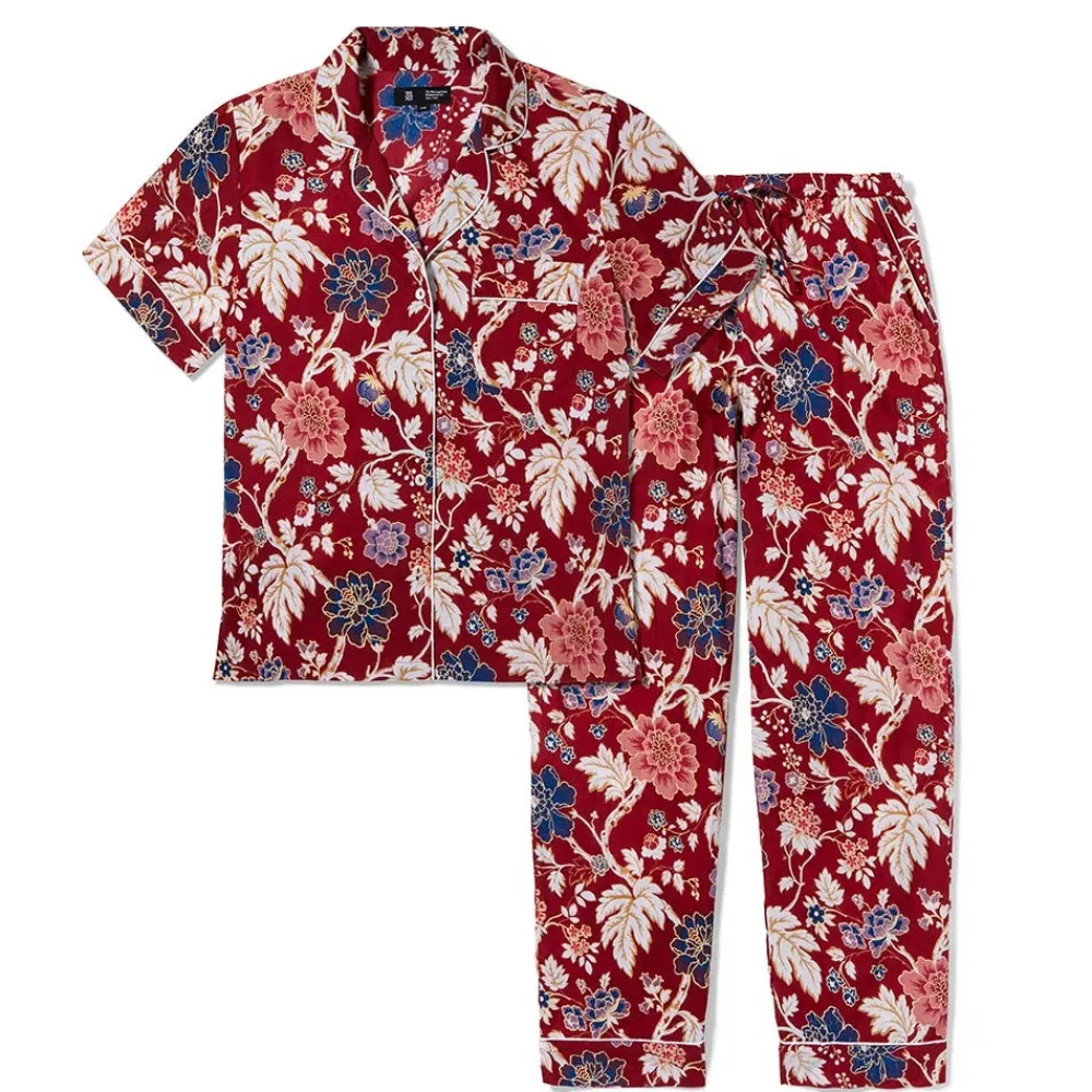 Clothing^The Met Store Lyon Floral Cotton Women's Pajamas