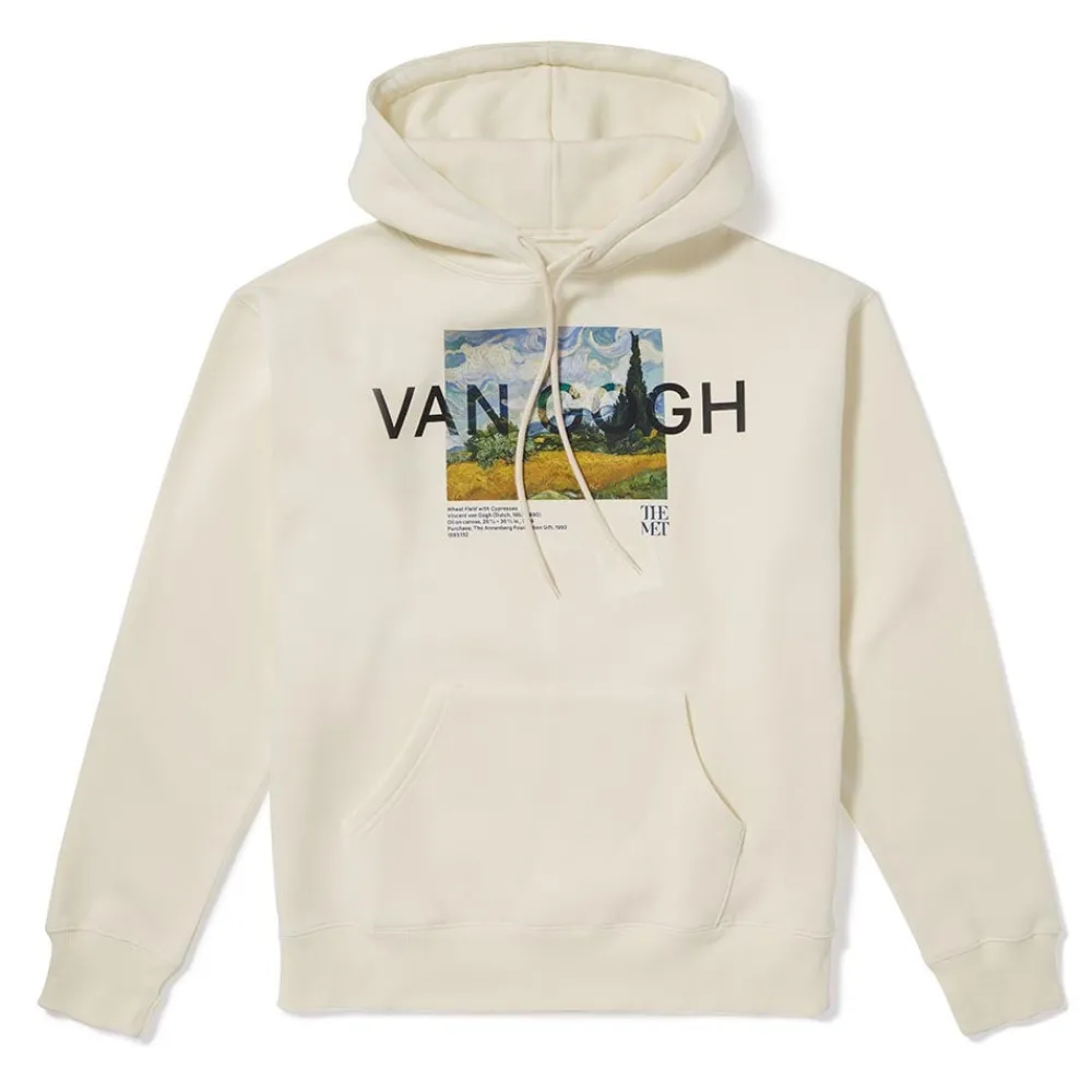 Clothing^The Met Store Van Gogh Wheat Field with Cypresses Hoodie