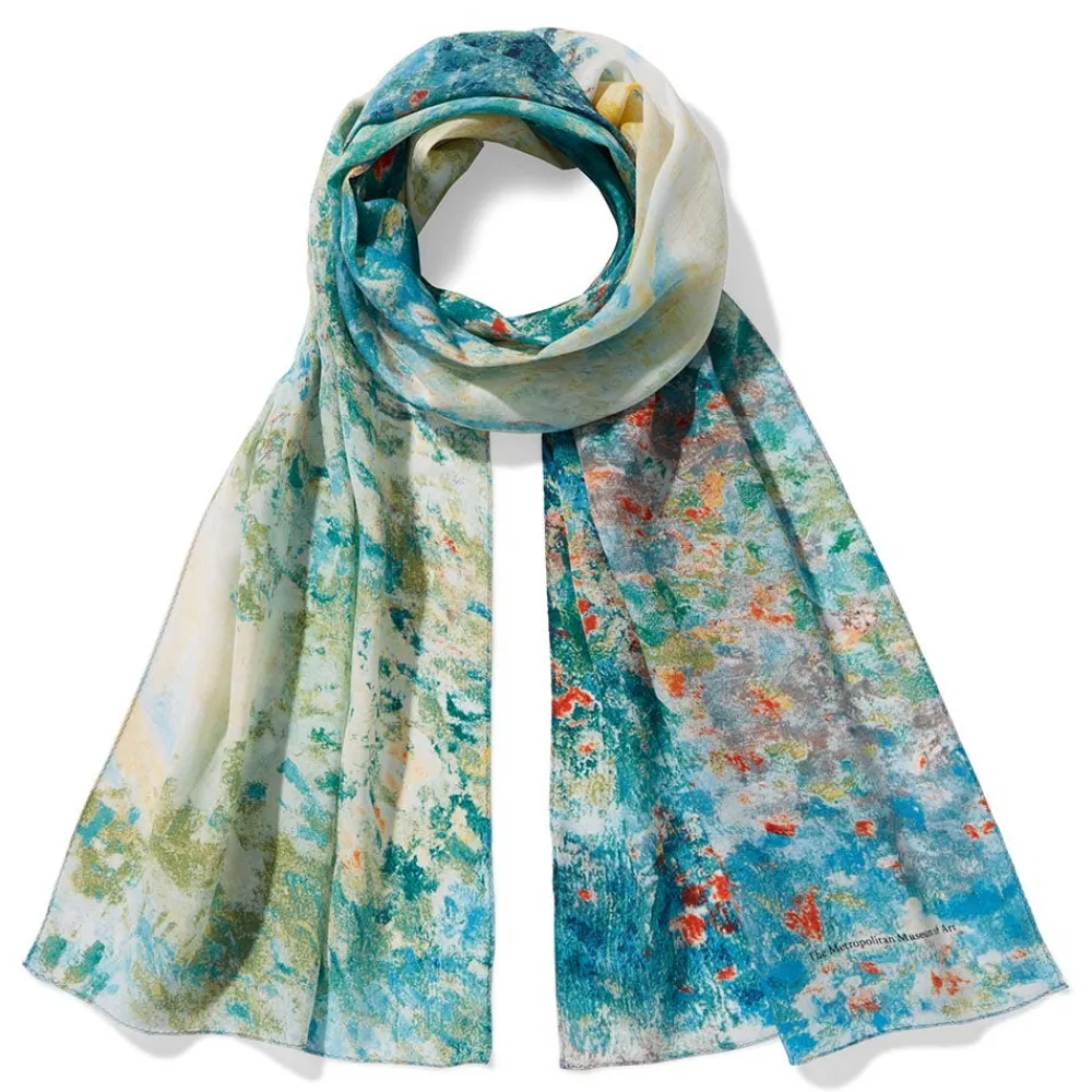 Scarves & Wraps^The Met Store Monet Garden at Argenteuil Oblong Silk Scarf