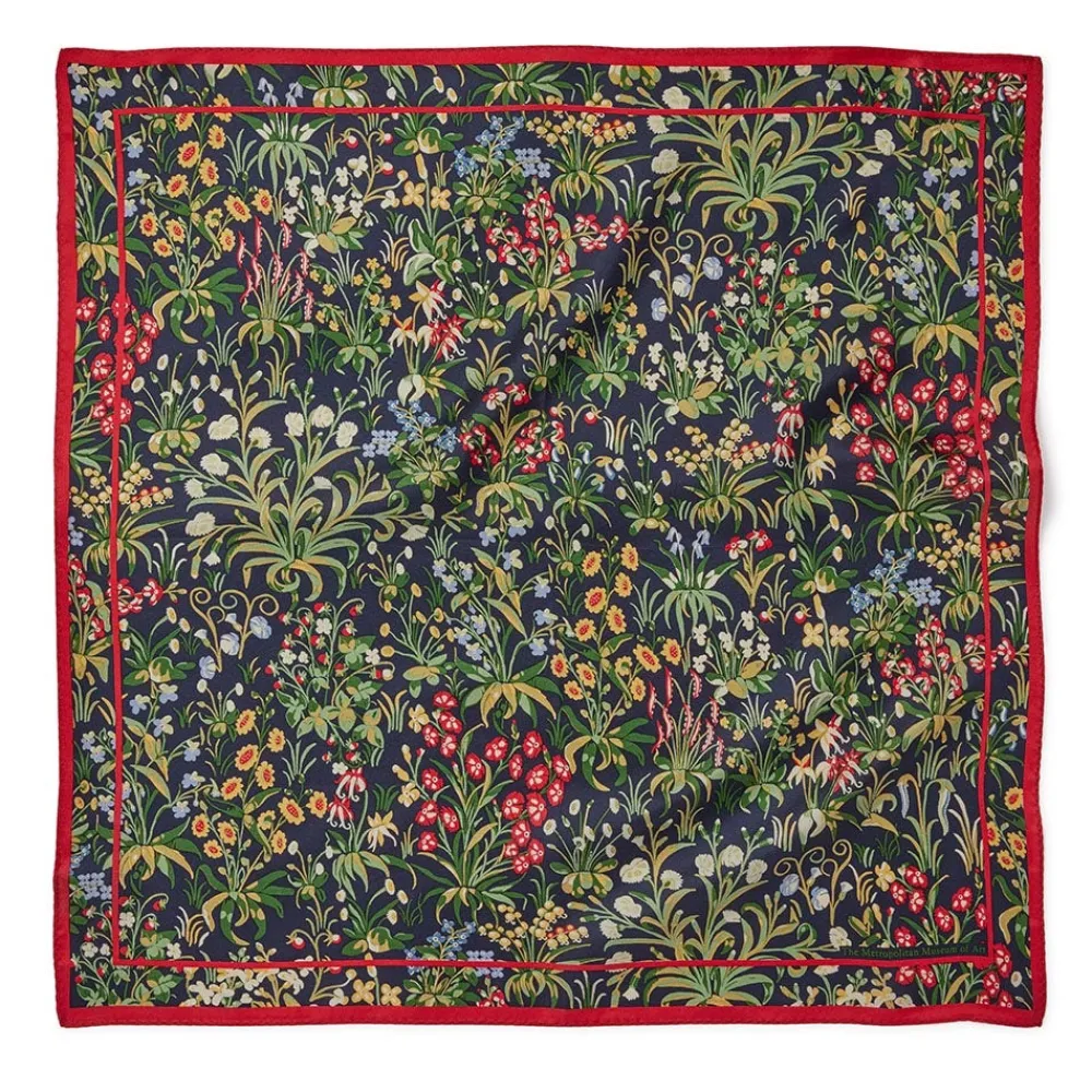 Scarves & Wraps^The Met Store Cloisters Millefleurs Neckerchief