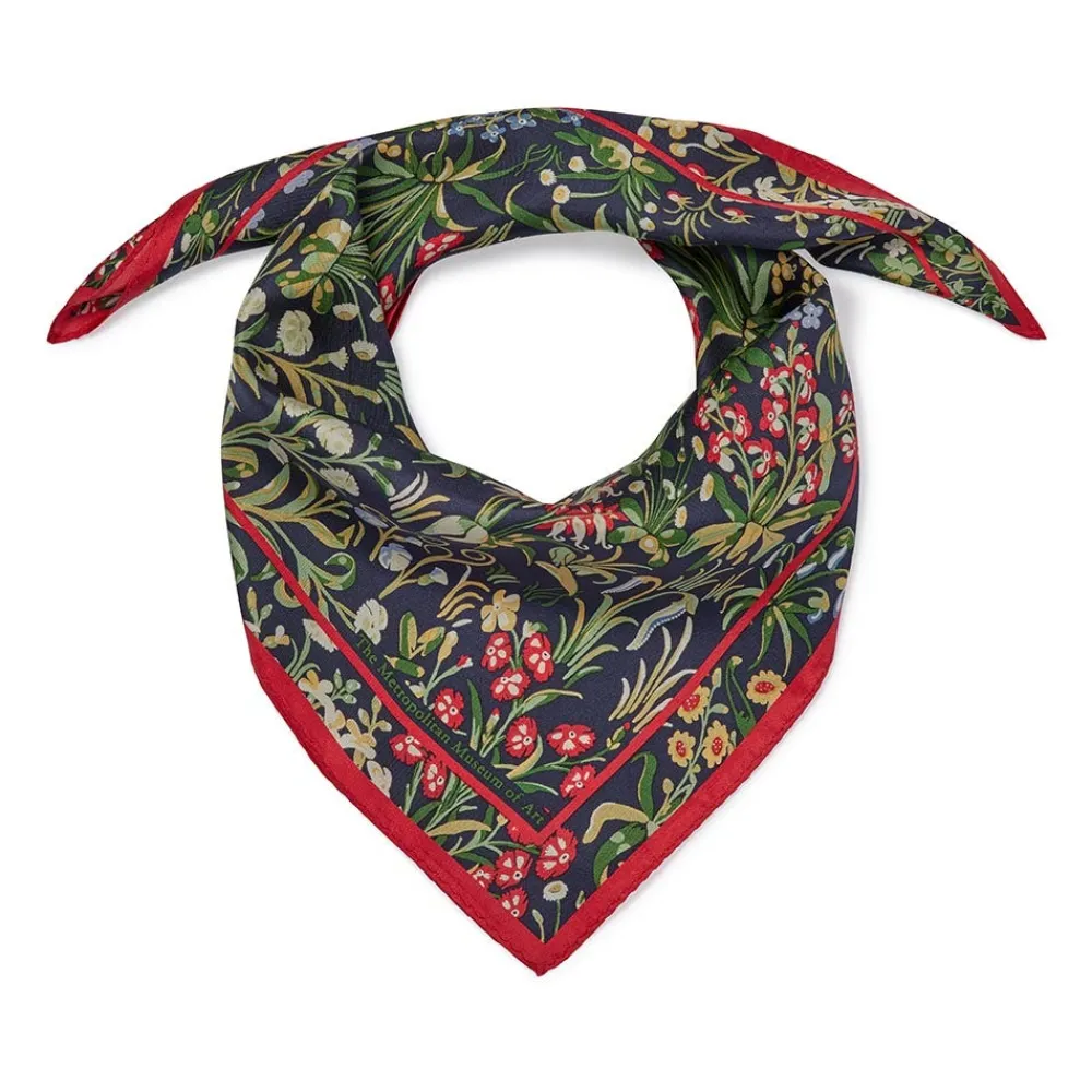 Scarves & Wraps^The Met Store Cloisters Millefleurs Neckerchief