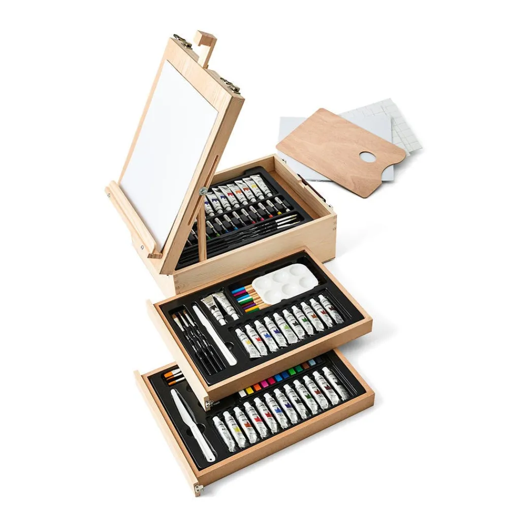 Art Supplies & Easels^The Met Store Mixed Media Easel Box Art Set