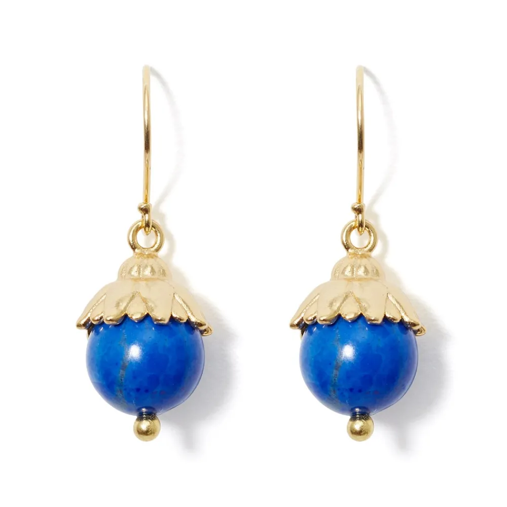 Earrings^The Met Store Lotus Bead Drop Earrings