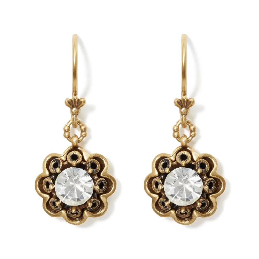 Earrings^The Met Store Crystal Rosette Drop Earrings