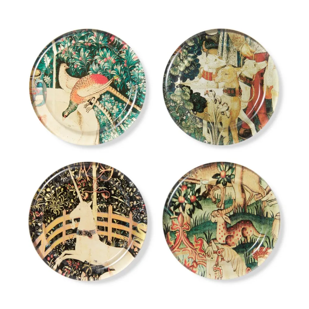 Tableware^The Met Store Medieval Creatures Glass Coasters