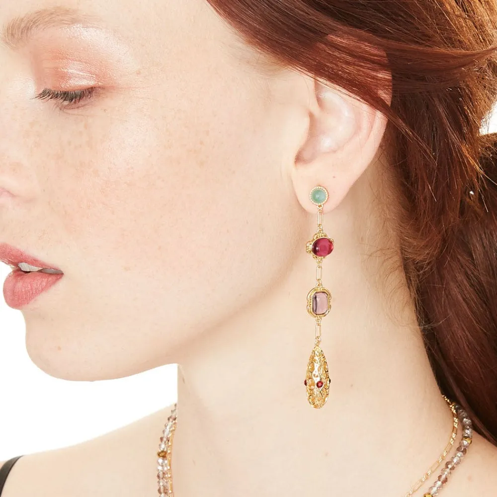 Earrings^The Met Store Cascading Gems Drop Earrings