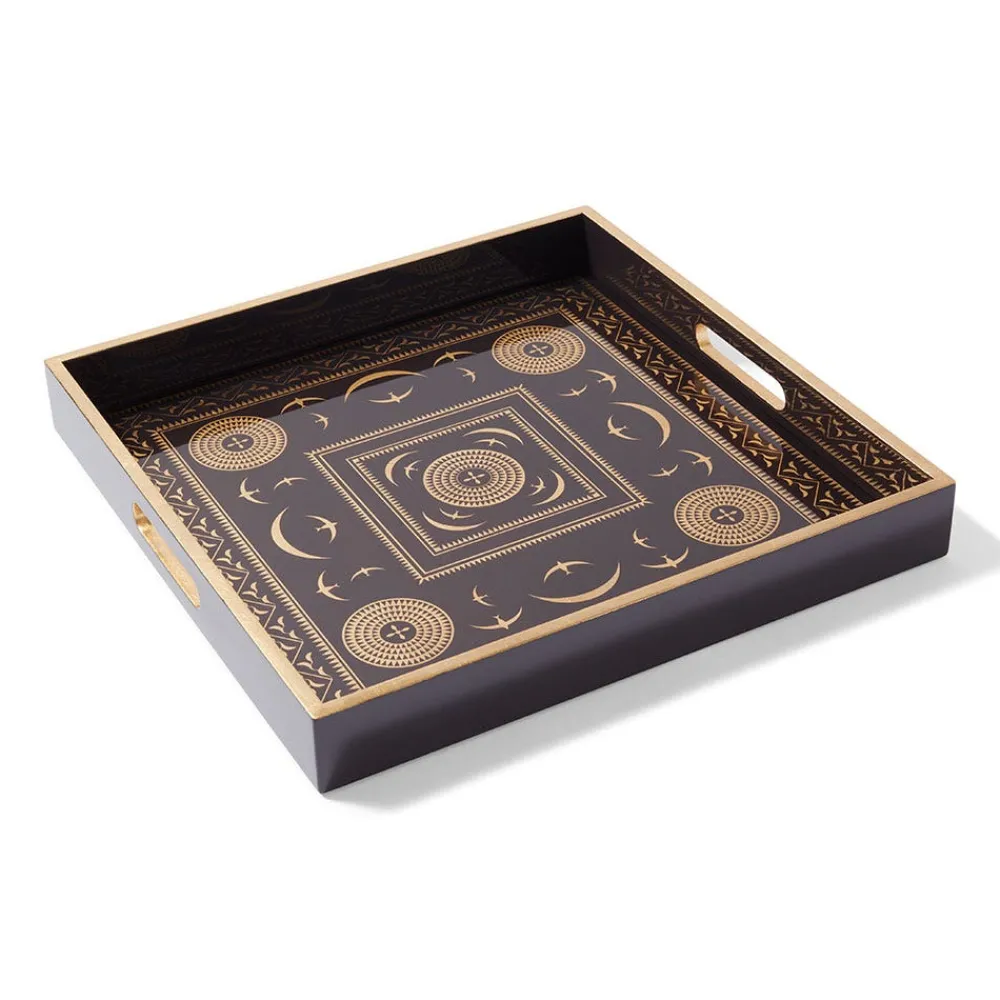 Tableware|Decorative Accents^The Met Store Sumatran Symbols Lacquer Tray