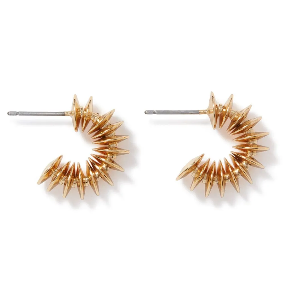 Earrings^The Met Store Golden Disc Huggie Earrings