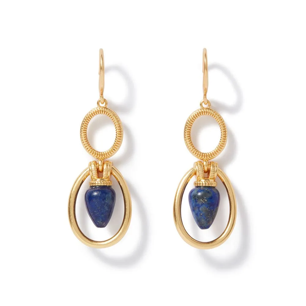 Earrings^The Met Store Etruscan Lapis Double-Drop Earrings