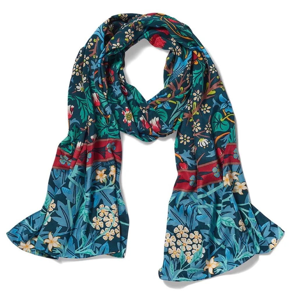 Scarves & Wraps^The Met Store William Morris Mixed Patterns Oblong Silk Scarf