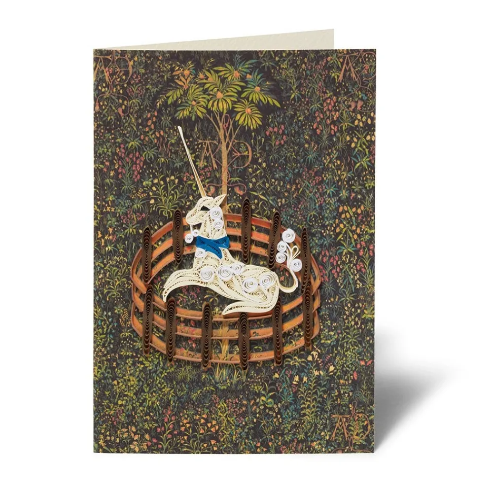 Notecards & Correspondence^The Met Store Unicorn Quilled Card