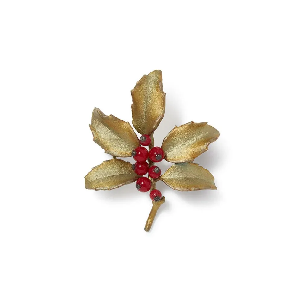 Pins & Brooches^The Met Store Holly Berry Jade Brooch
