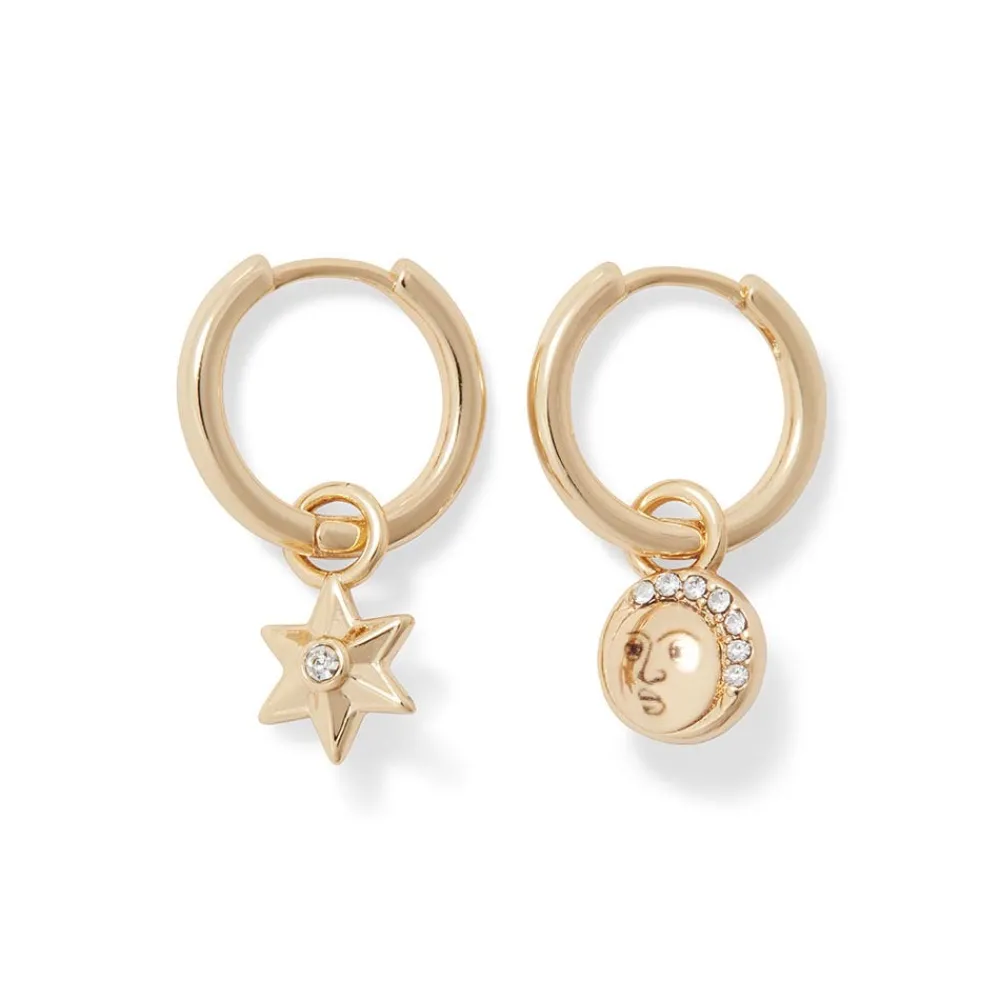 Earrings^The Met Store Moon and Star Hoop Earrings