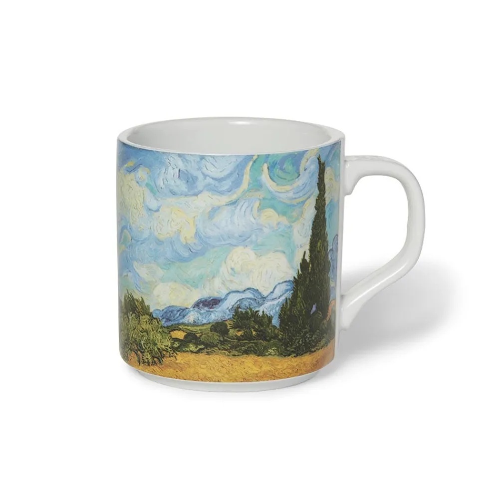 Tableware^The Met Store Van Gogh Wheat Field with Cypresses Mug