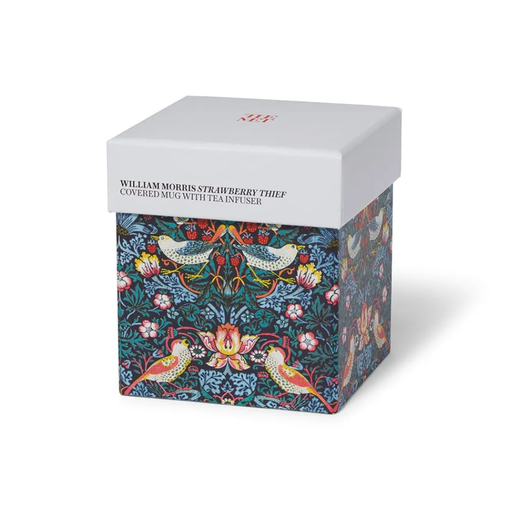 Tableware^The Met Store William Morris Strawberry Thief Covered Mug with Tea Infuser