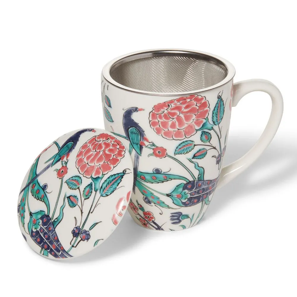 Tableware^The Met Store Iznik Garden Covered Mug with Tea Infuser