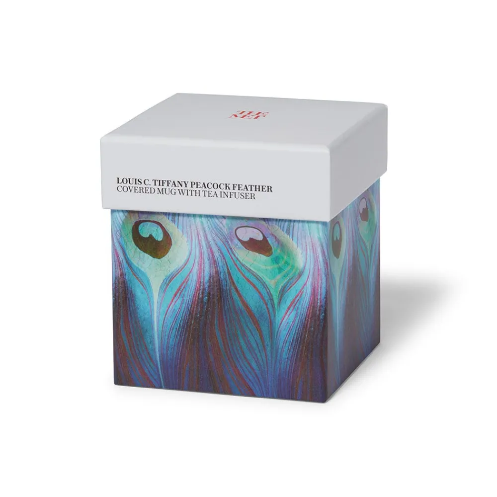 Tableware^The Met Store Louis C. Tiffany Peacock Feather Covered Mug with Tea Infuser