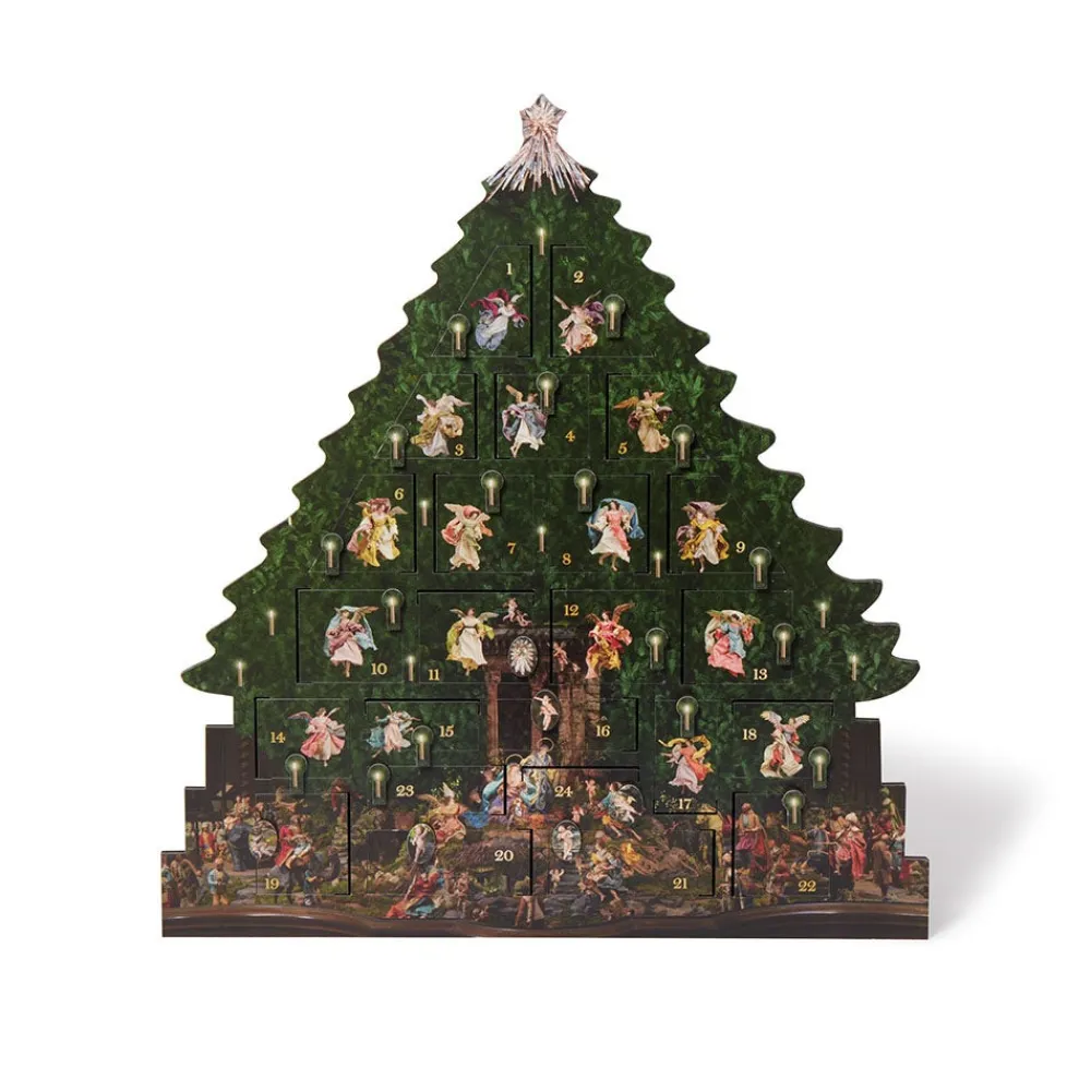 Calendars^The Met Store Angel Tree Wooden Advent Calendar