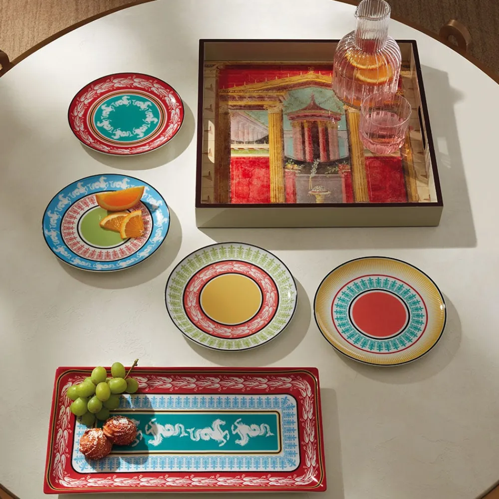 Tableware|Decorative Accents^The Met Store Boscoreale Fresco Wood Lacquer Tray