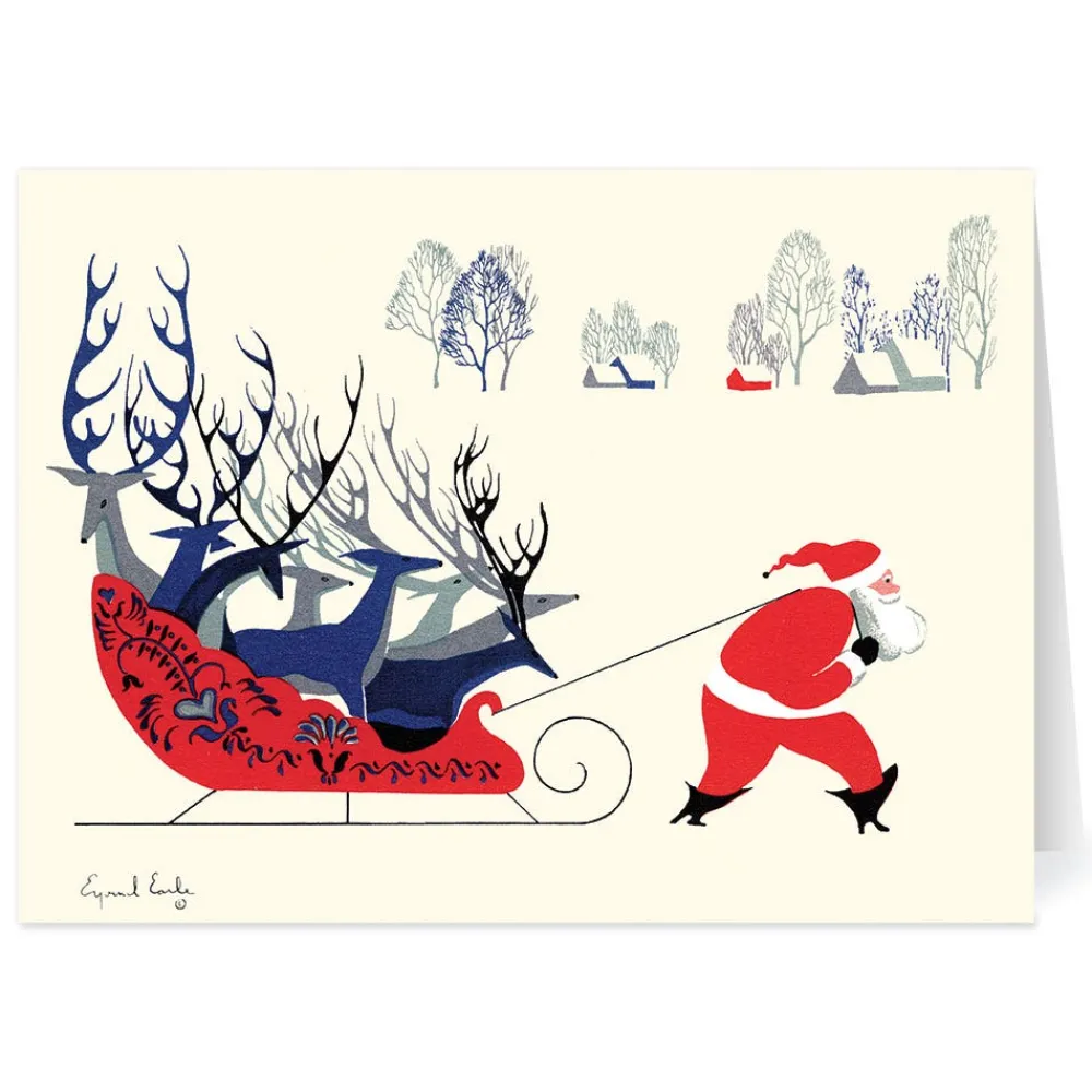 Holiday Cards^The Met Store Earle: Santa and Deer Holiday Cards