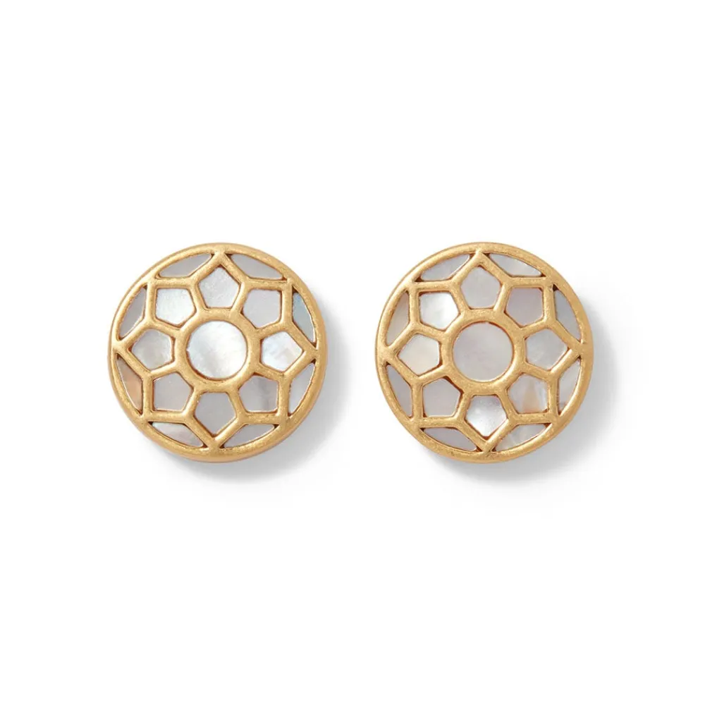 Earrings^The Met Store Mother-of-Pearl Mosaic Stud Earrings