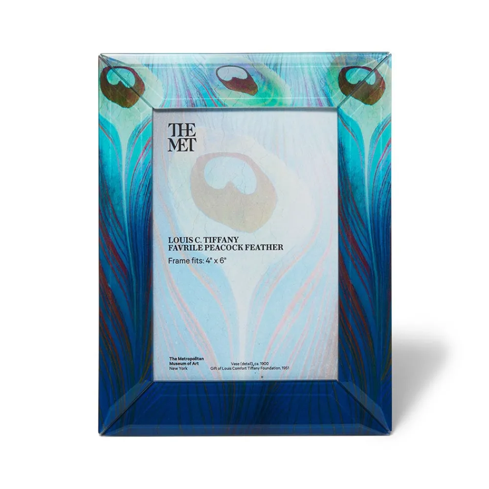 Decorative Accents^The Met Store Louis C. Tiffany Peacock Feather Rectangular Glass Frame