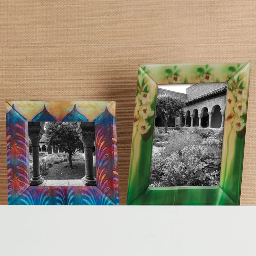 Decorative Accents^The Met Store Louis C. Tiffany Gladioli Rectangular Glass Frame