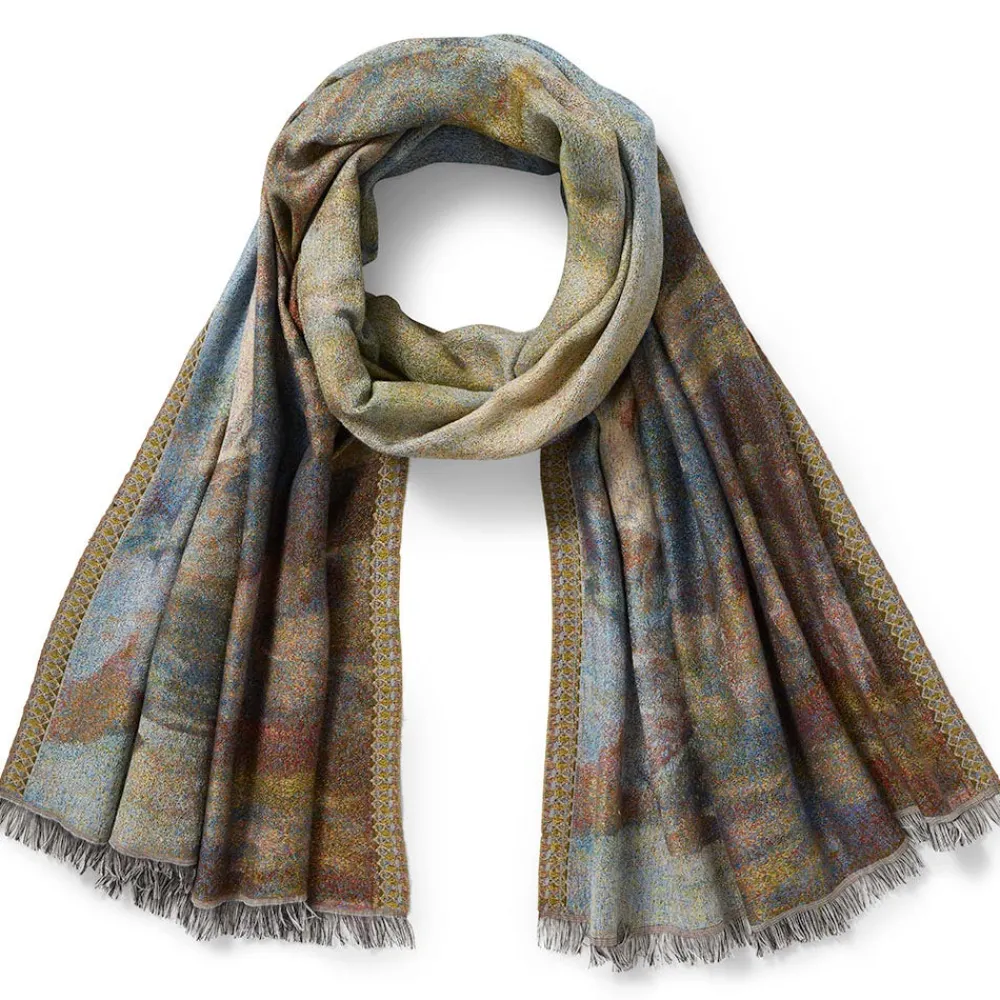 Scarves & Wraps^The Met Store Monet Bridge and Water Lilies Shawl