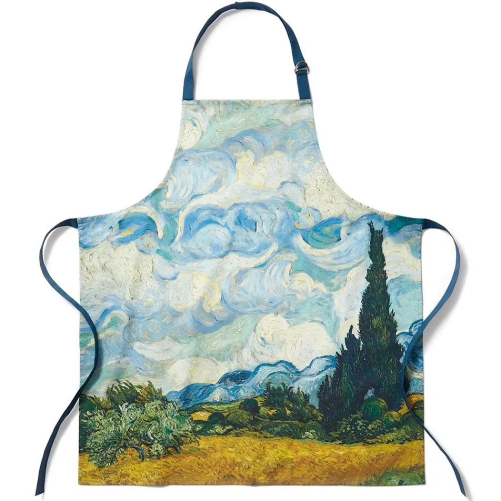 Tableware^The Met Store Van Gogh Wheat Field with Cypresses Apron