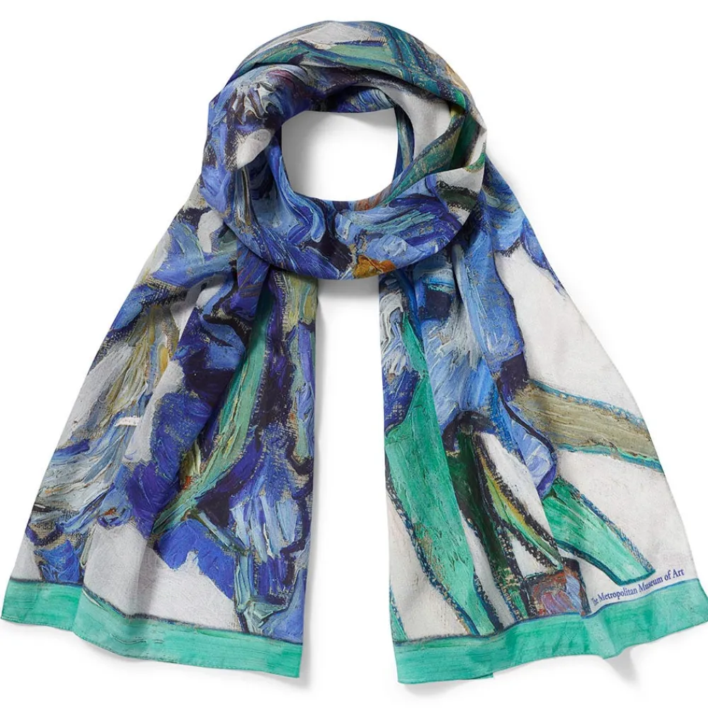 Scarves & Wraps^The Met Store Van Gogh Irises Oblong Silk Scarf