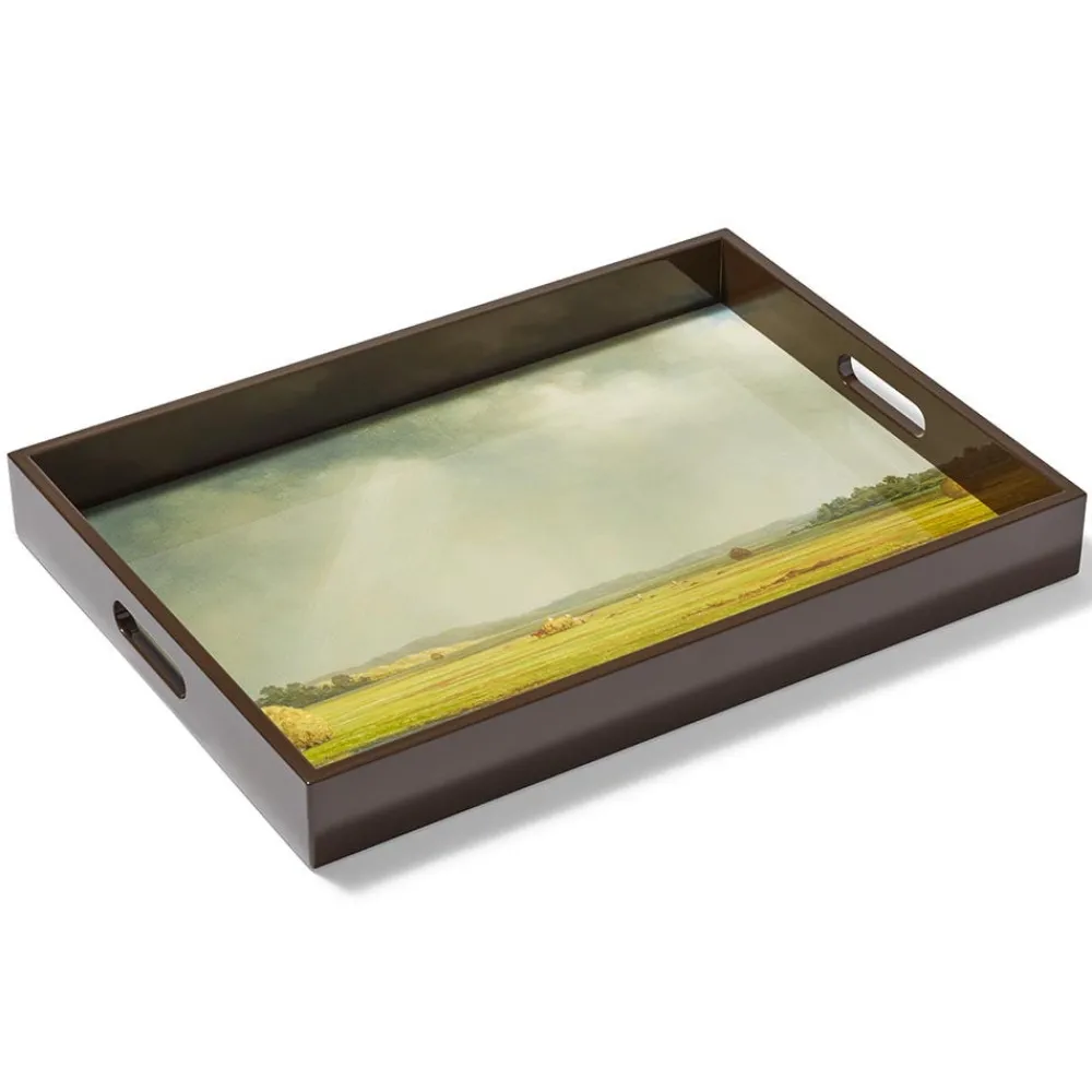 Tableware|Decorative Accents^The Met Store Sublime Landscapes Heade Newburyport Meadows Large Lacquer Tray