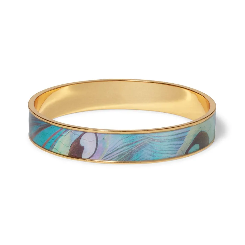 Bracelets^The Met Store Peacock Feather Enamel Bangle